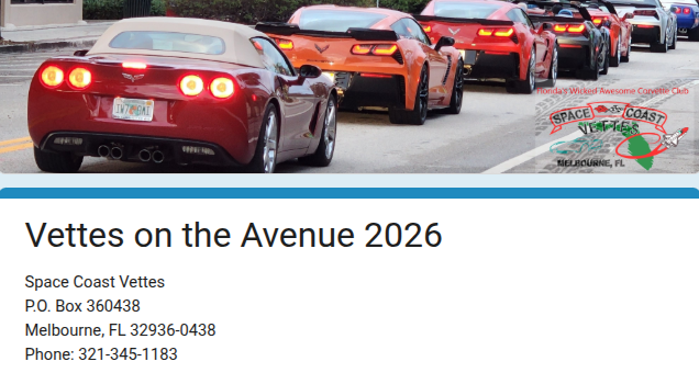 Vettes on the Avenue 2026