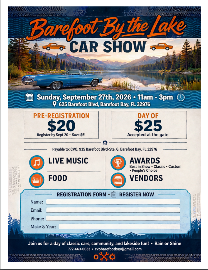 Barefoot By The Lake - Fall Car Show